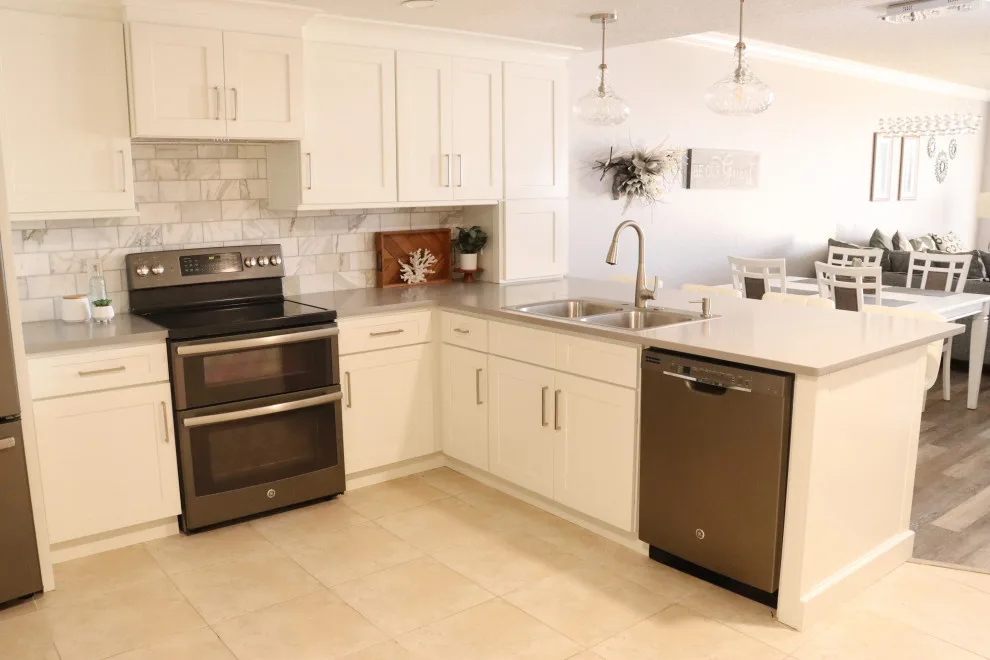 Stunning White Shaker Kitchen by J&J Carpet One Floor & Home - Photo 4