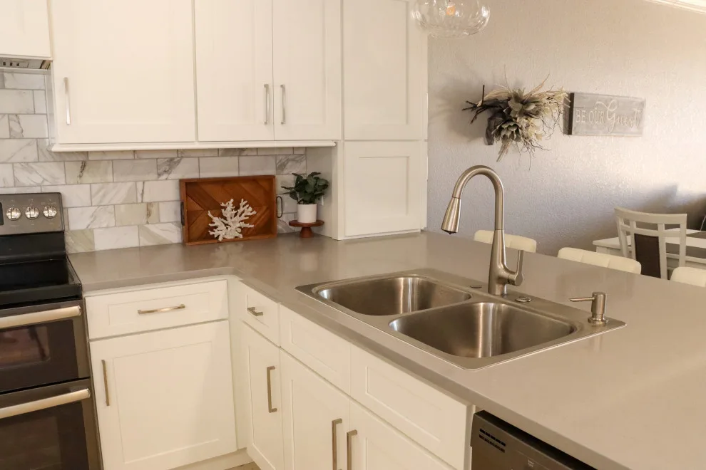 Stunning White Shaker Kitchen by J&J Carpet One Floor & Home - Photo 8