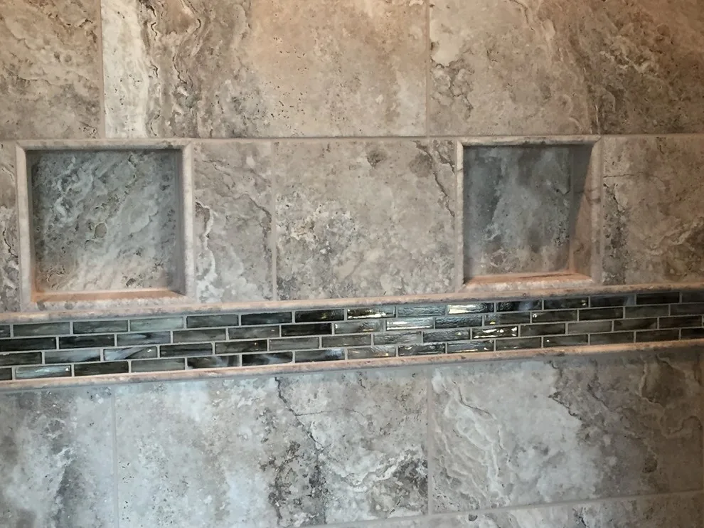 Luxury Bathroom Tile and Custom Shower Renovation by Tile KC - Photo 3