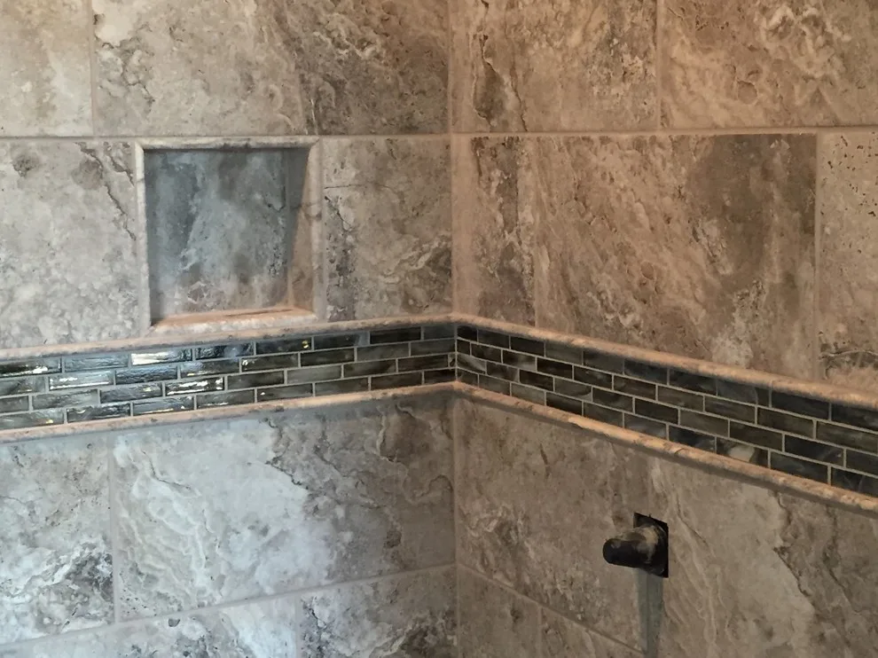 Luxury Bathroom Tile and Custom Shower Renovation by Tile KC - Photo 6