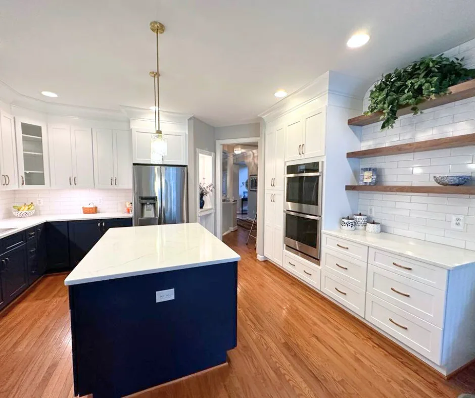 Navy Blue and White Kitchen Renovation by My Kitchen And Bath - Photo 5