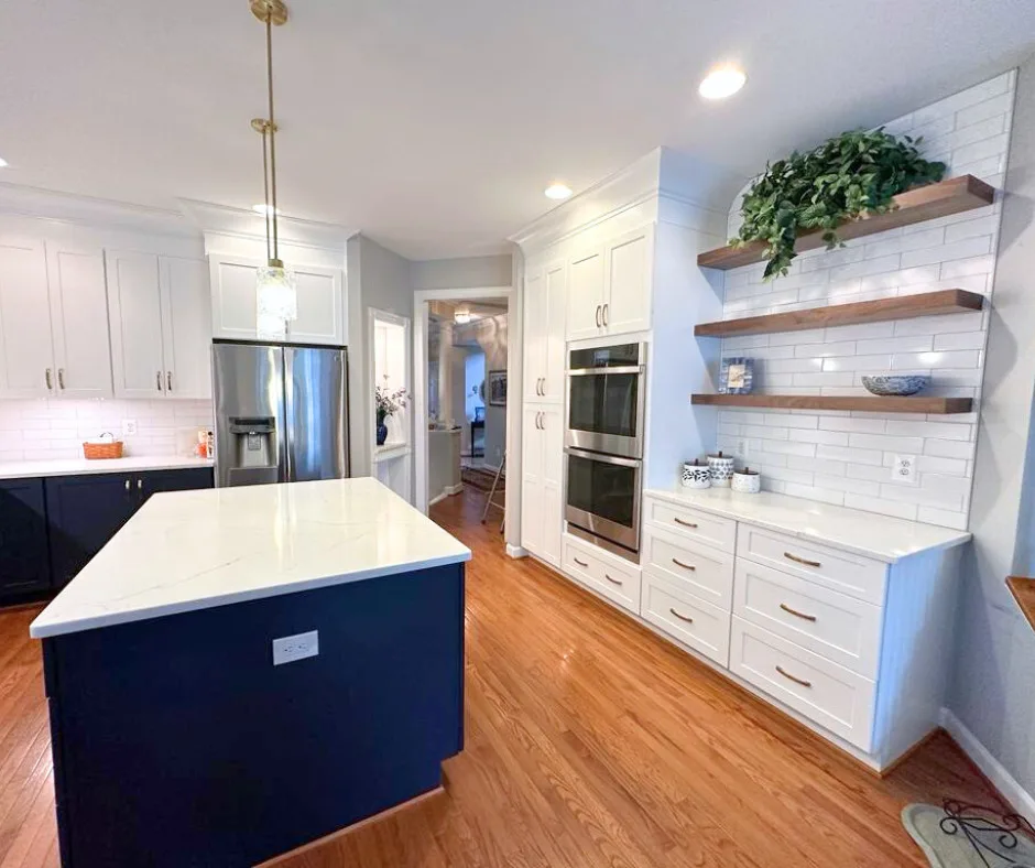 Navy Blue and White Kitchen Renovation by My Kitchen And Bath - Photo 3