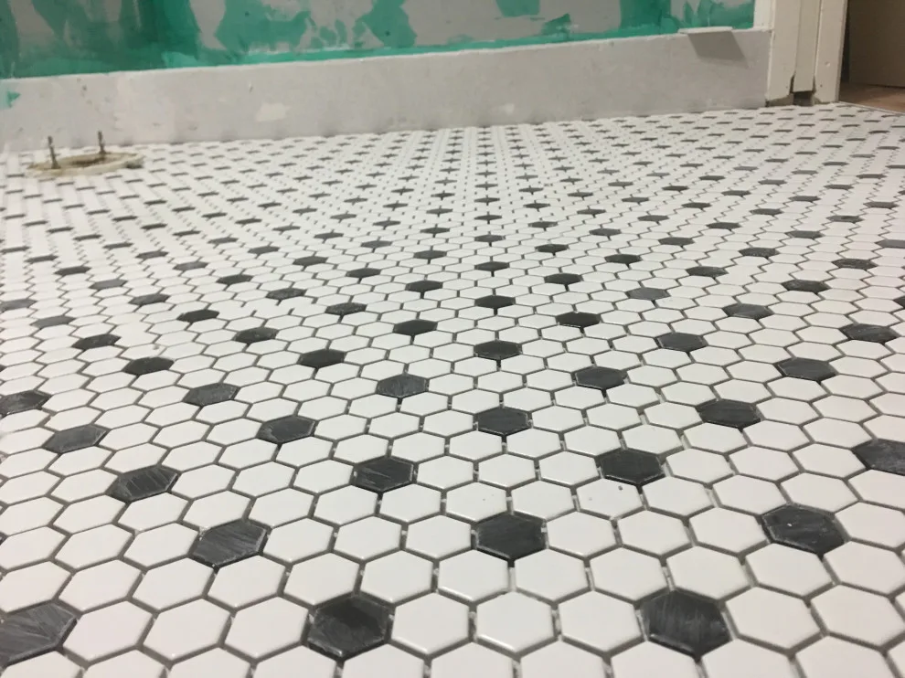 vintage tile design for modern master bathroom by Spencer Remodeling - Photo 4