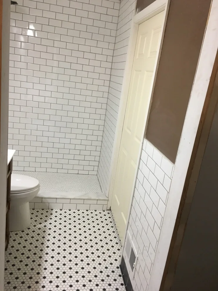 vintage tile design for modern master bathroom by Spencer Remodeling - Photo 3