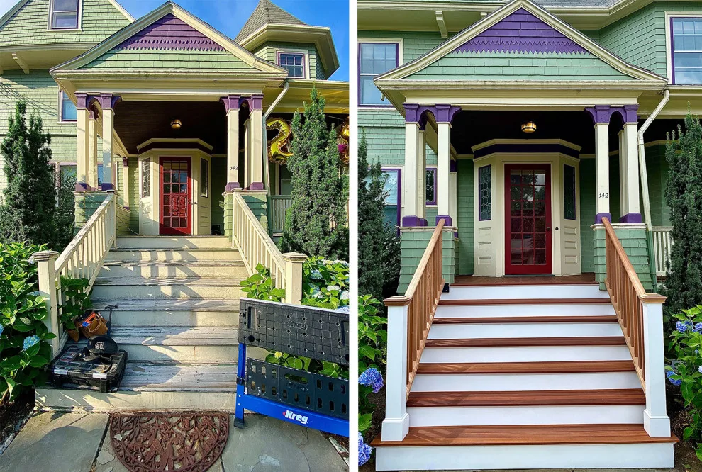 Newton Steps and Veranda by Godfrey Design-Build, LLC - Photo 2