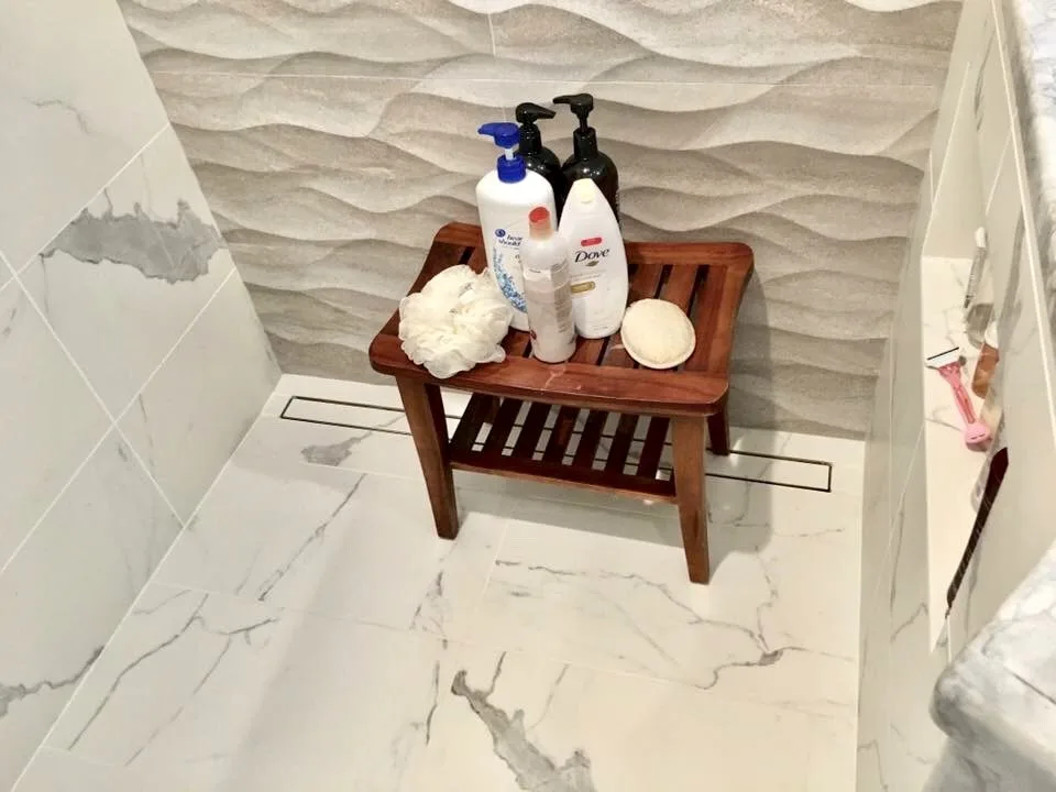 North Andover MA Bathroom Renovation / Custom Tiled Shower by Executive Flooring & Remodeling - Photo 15