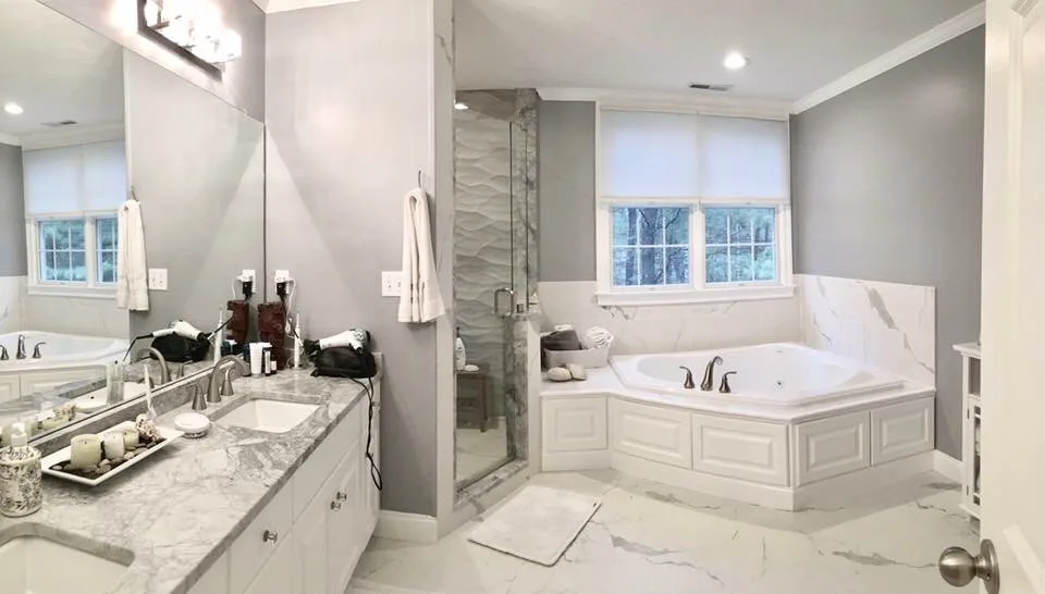 North Andover MA Bathroom Renovation / Custom Tiled Shower by Executive Flooring & Remodeling - Photo 9