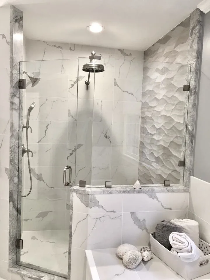 North Andover MA Bathroom Renovation / Custom Tiled Shower by Executive Flooring & Remodeling - Photo 12