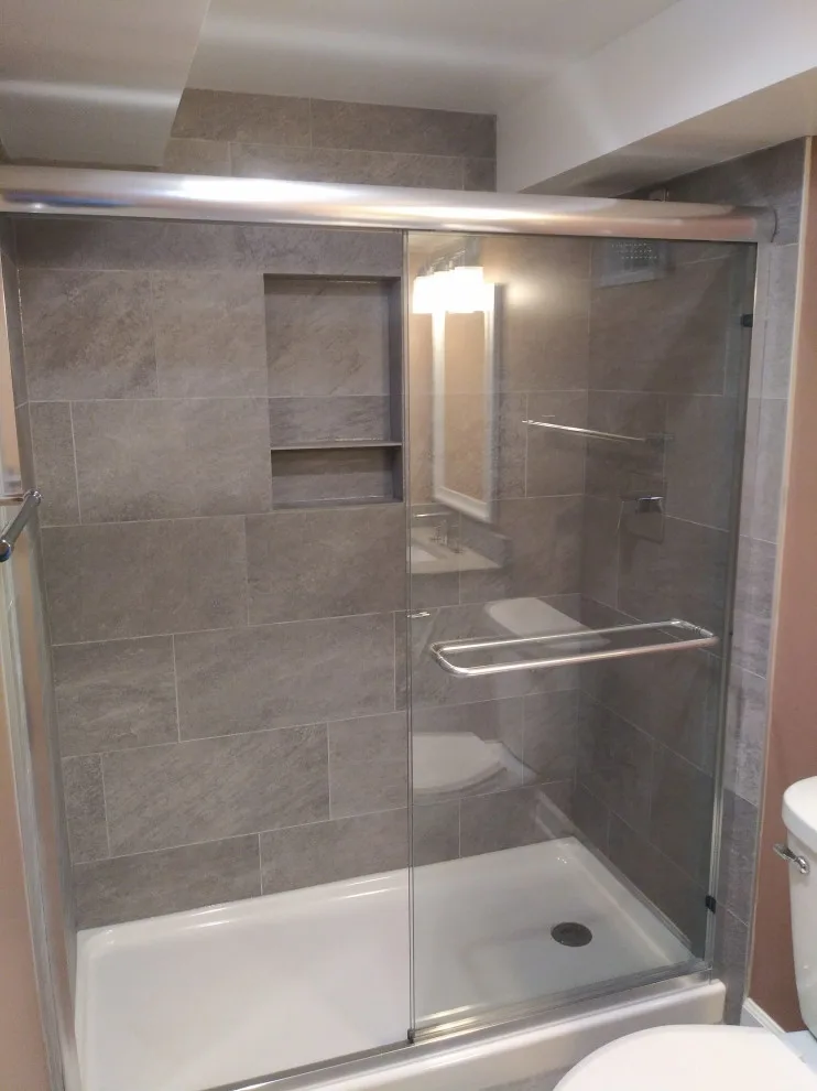 Basement Bathroom Renovation in Northbrook by Premier Kitchen & Bath Remodeling - Photo 2