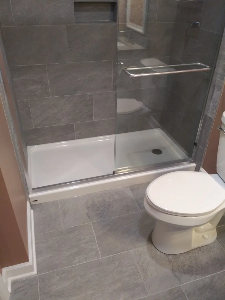 Basement Bathroom Renovation in Northbrook by Premier Kitchen & Bath Remodeling - Photo 11