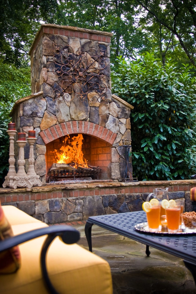 STONE FIREPLACE ADDITION by Coogan's Design Build - Photo 7