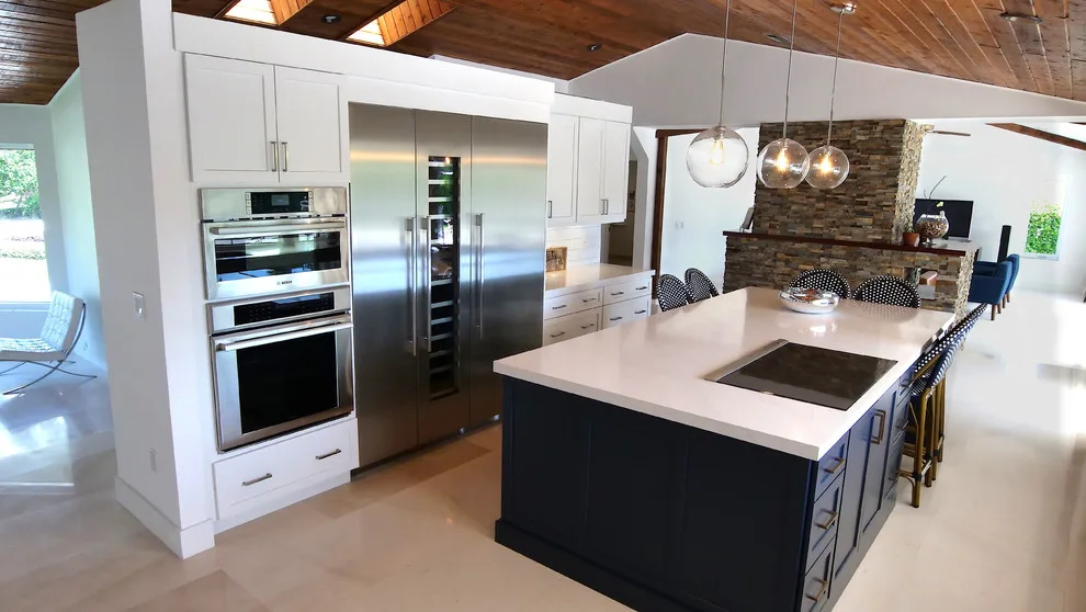 Modern Ocean-Inspired Blue and White Kitchen by Eleet Fine American Cabinetry - Photo 4