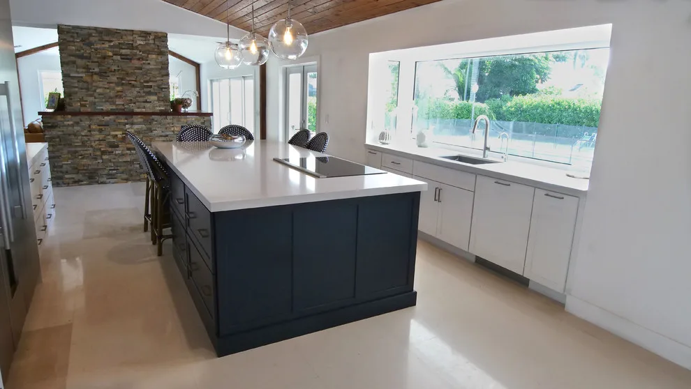 Modern Ocean-Inspired Blue and White Kitchen by Eleet Fine American Cabinetry - Photo 3