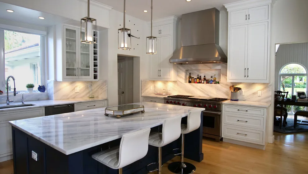 Modern Ocean Blue Kitchen by Eleet Fine American Cabinetry - Photo 4