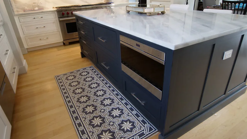 Modern Ocean Blue Kitchen by Eleet Fine American Cabinetry - Photo 6