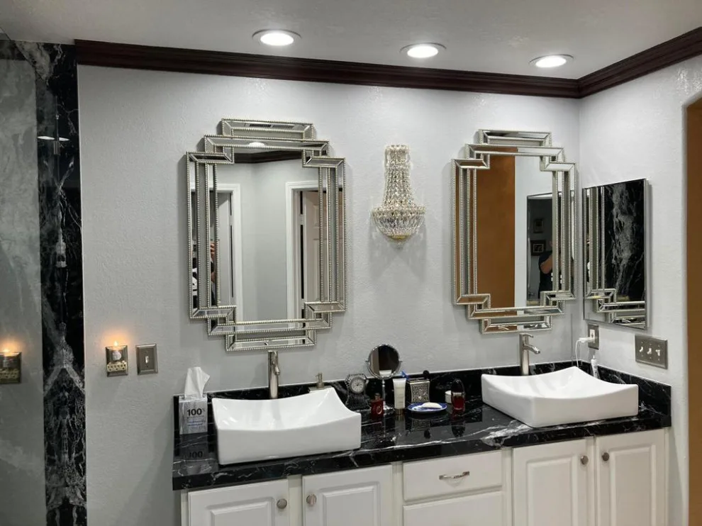 Luxurious Contemporary Black Marble Bathroom - Renovation by Home Design Construction - Photo 3