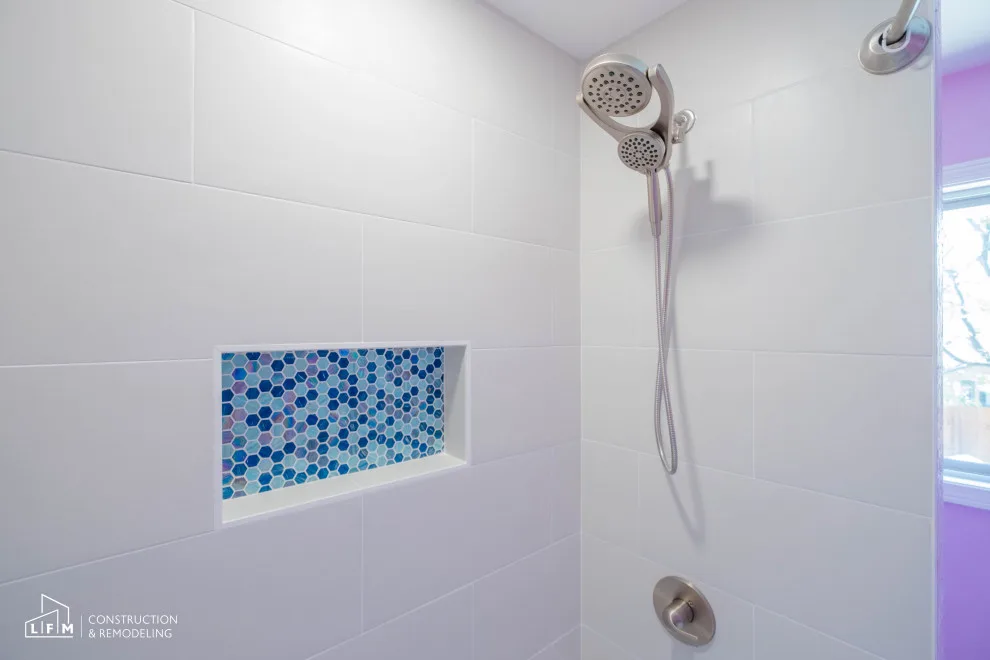 Blush Bathroom Renovation by LFM Construction & Remodeling - Photo 4