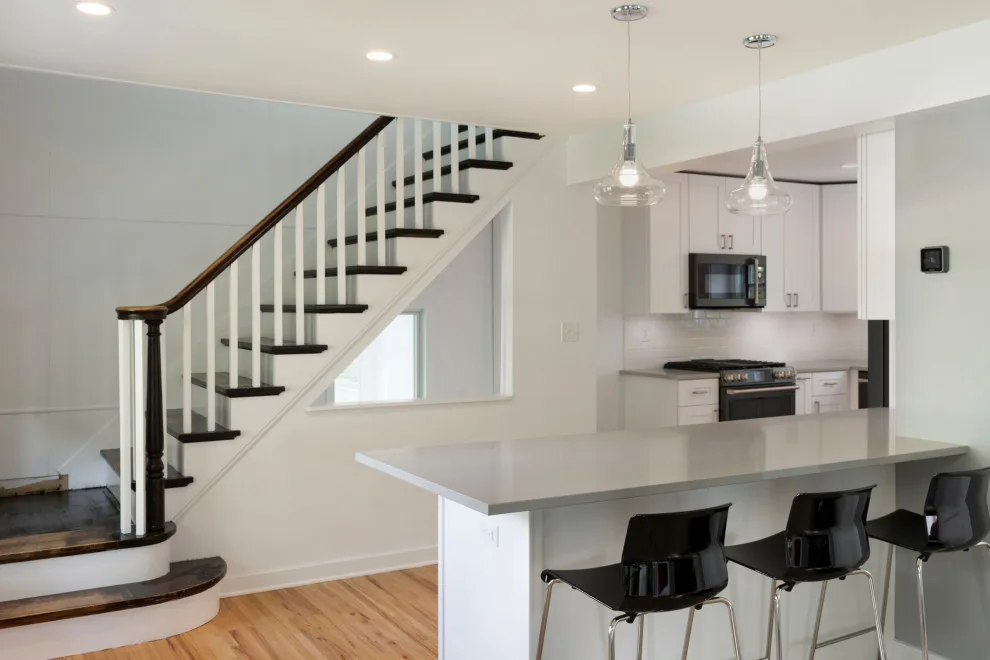 Kitchen with Pink Doors by Prima Construction - Photo 6