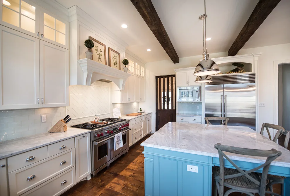 White Flat Panel Kitchen by Walters Cabinets, Inc. - Photo 7
