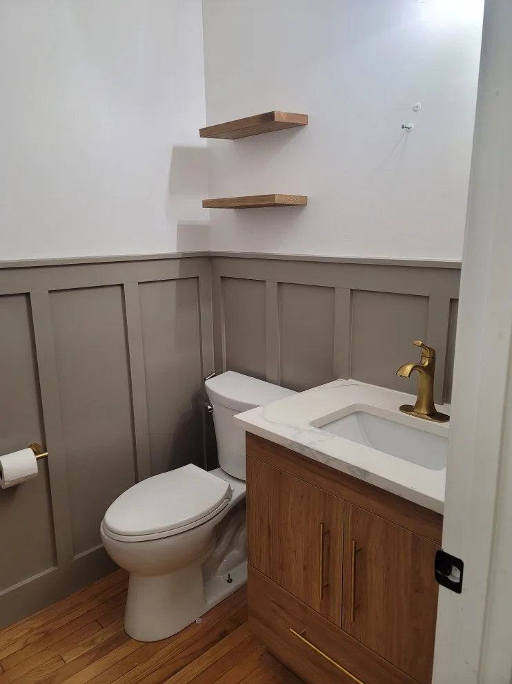 Bathroom Powder Room Renovation by Bizzy Beaver Contracting - Photo 2