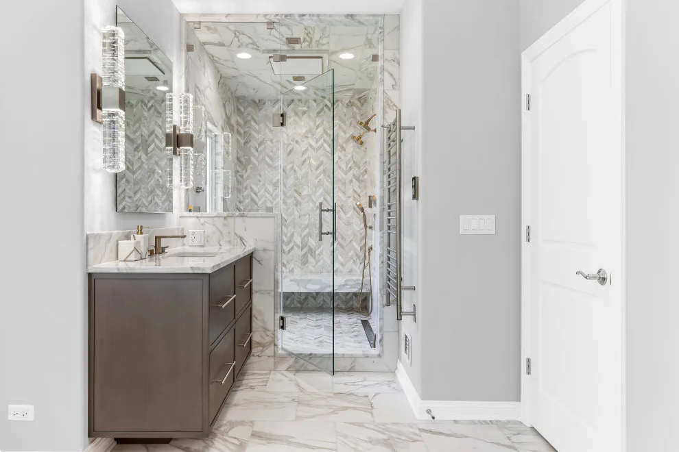 Riverwoods Bathroom and Closet Renovation by Airoom Architects-Builders-Remodelers - Photo 10
