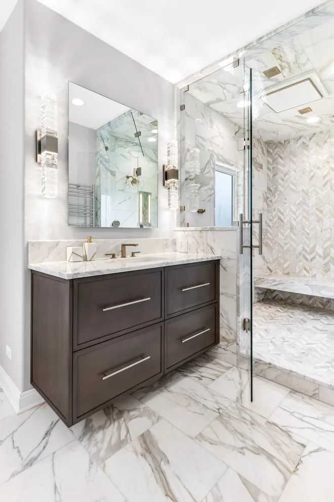Riverwoods Bathroom and Closet Renovation by Airoom Architects-Builders-Remodelers - Photo 12