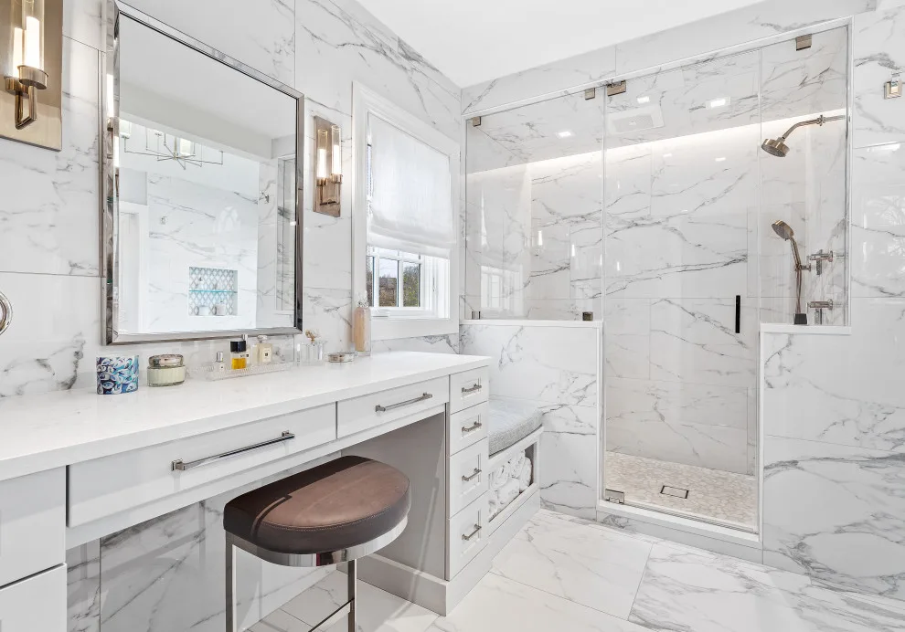 Winnetka Primary Bathroom Renovation by Airoom Architects-Builders-Remodelers - Photo 11