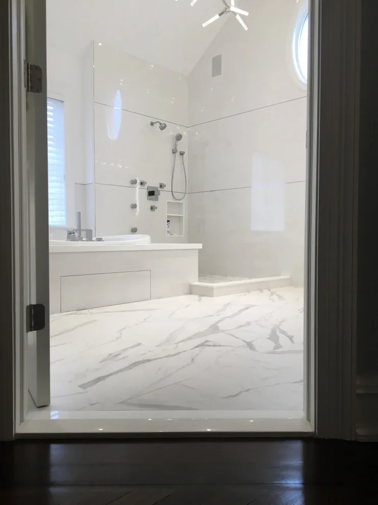 Stunning Stone Bathroom by K & M Flooring-Renovations Inc. - Photo 4