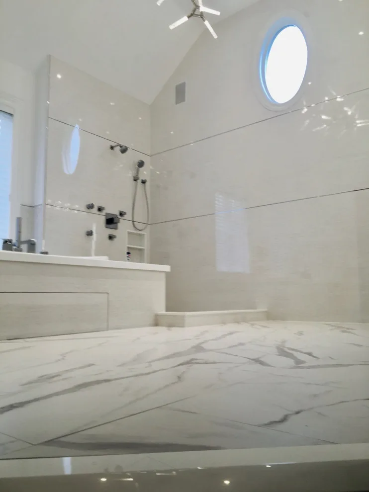 Stunning Stone Bathroom by K & M Flooring-Renovations Inc. - Photo 5