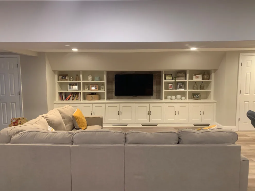 Basement Renovation with Integrated Storage by K & M Flooring-Renovations Inc. - Photo 4
