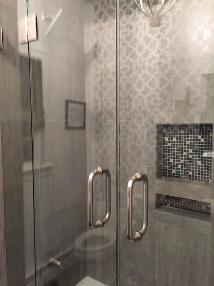 Stunningly Daring Bathroom Makeover by K & M Flooring-Renovations Inc. - Photo 2