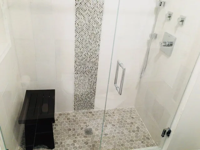 Exquisite Shower Tile Design by K & M Flooring-Renovations Inc. - Photo 6