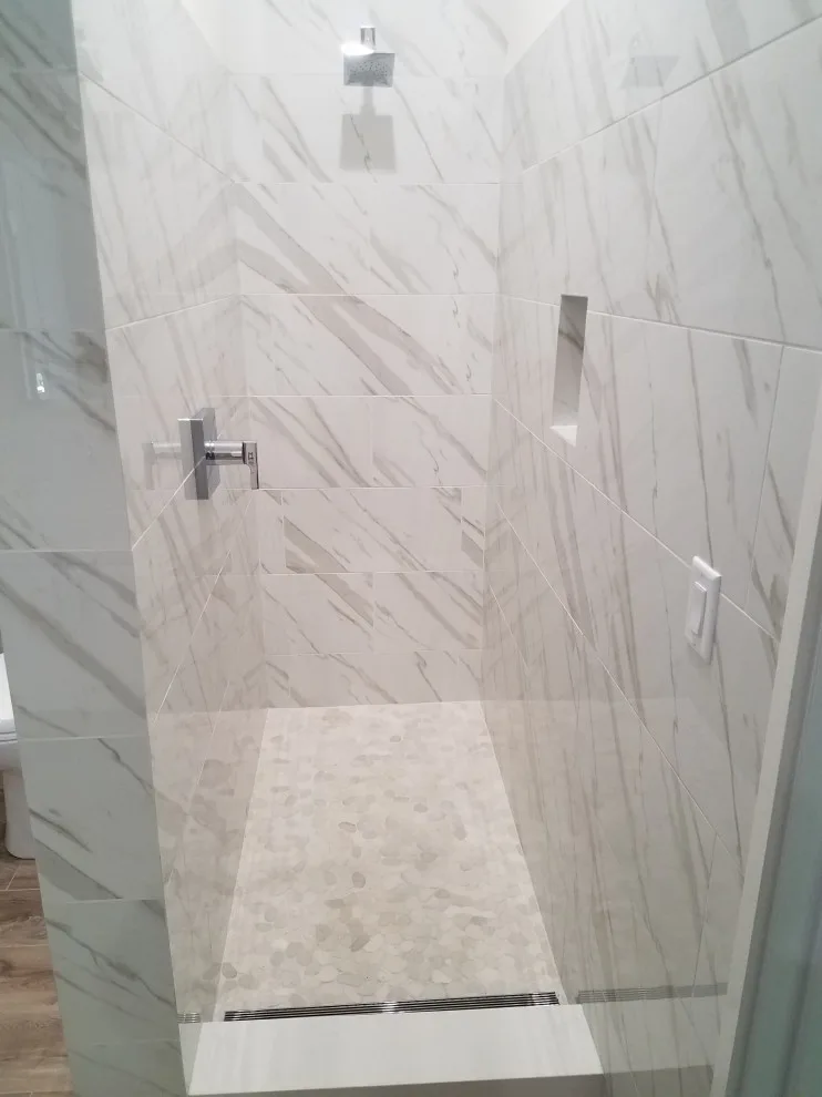 Quartz Bath Suite with Shower Enclosure, Vanity, and Countertops by HomRem LLC - Photo 4