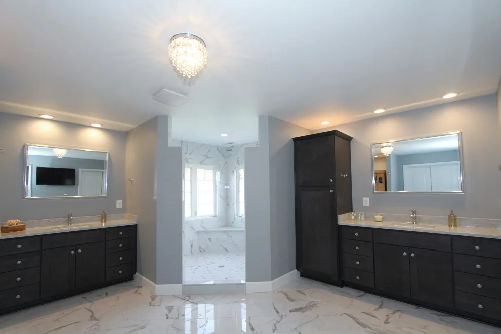 Reisterstown Elegant Sauna and Marble Master Bathroom by Taylor Made Custom Contracting Inc. - Photo 6