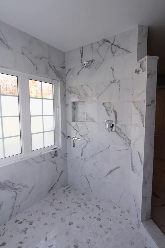 Reisterstown Elegant Sauna and Marble Master Bathroom by Taylor Made Custom Contracting Inc. - Photo 4