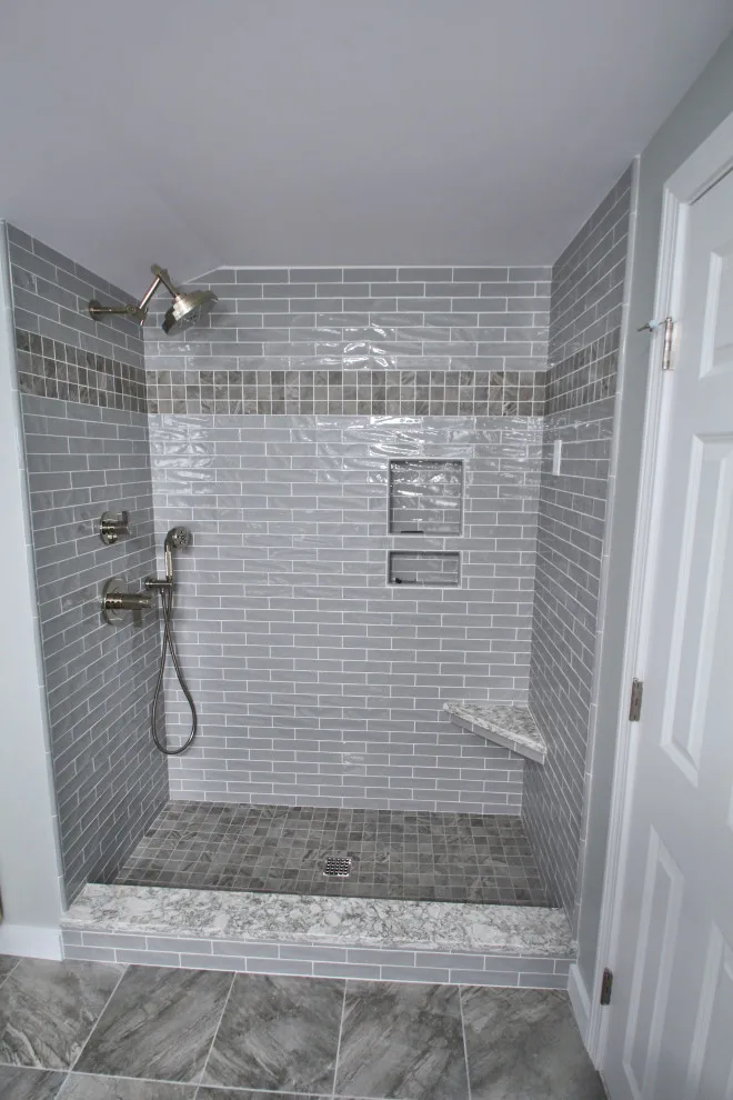 Subway Tile Bathrooms in White by Dan Martin Construction LLC - Photo 9
