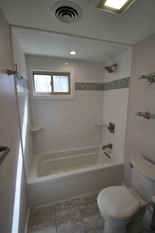 Subway Tile Bathrooms in White by Dan Martin Construction LLC - Photo 12