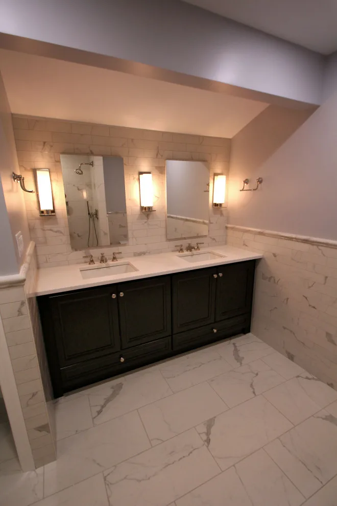Traditional Bathroom Renovation with Double Vanity by Dan Martin Construction LLC - Photo 2