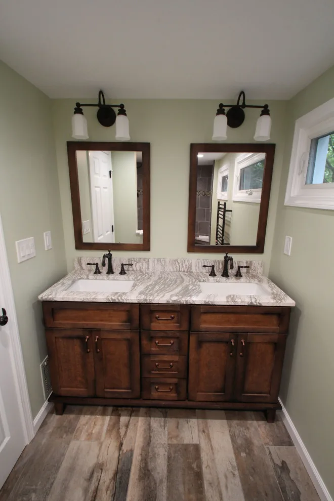 Traditional Bathroom Renovation with Double Vanity by Dan Martin Construction LLC - Photo 3