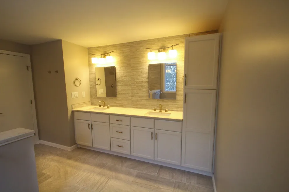 Traditional Bathroom Renovation with Double Vanity by Dan Martin Construction LLC - Photo 9