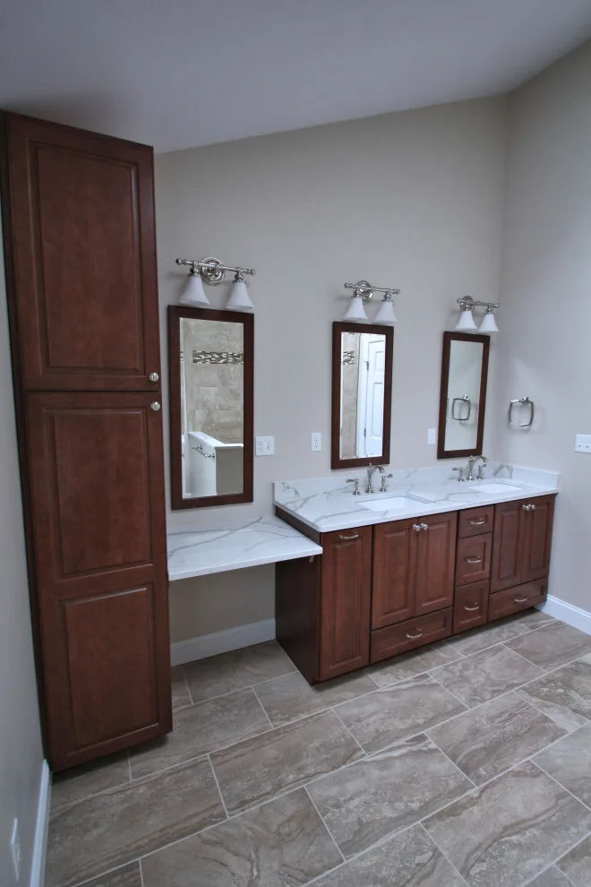 Traditional Bathroom Renovation with Double Vanity by Dan Martin Construction LLC - Photo 12