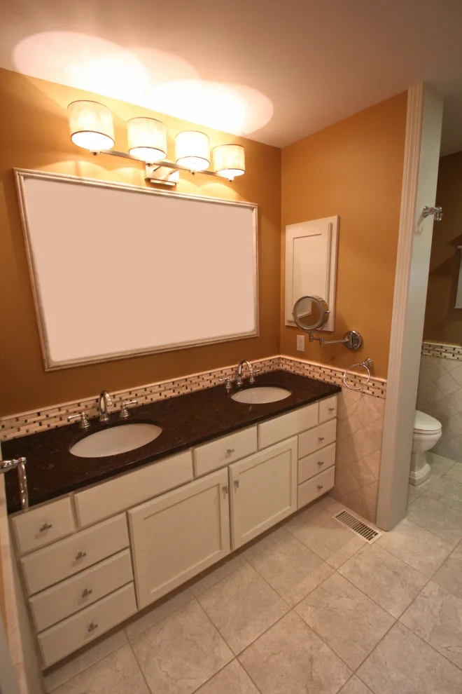 Traditional Bathroom Renovation with Double Vanity by Dan Martin Construction LLC - Photo 11