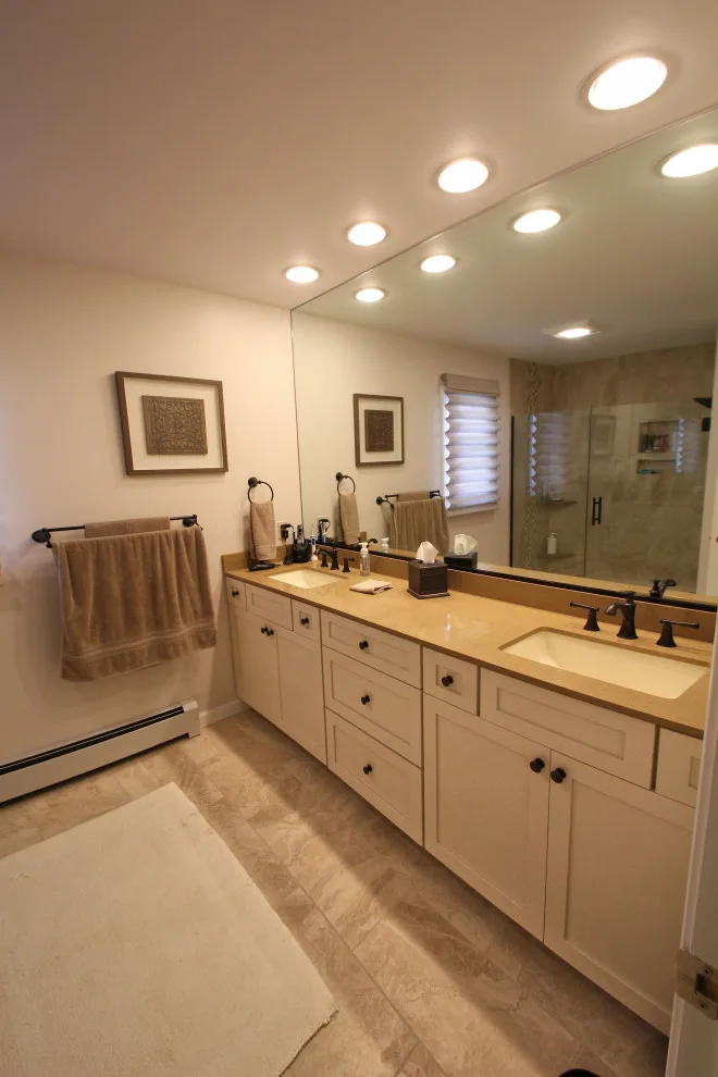 Traditional Bathroom Renovation with Double Vanity by Dan Martin Construction LLC - Photo 13
