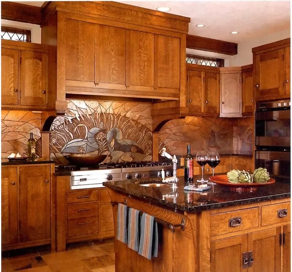 Custom Wooden Mosaic in a Classic Kitchen by Cabinets Etc By Design - Photo 2