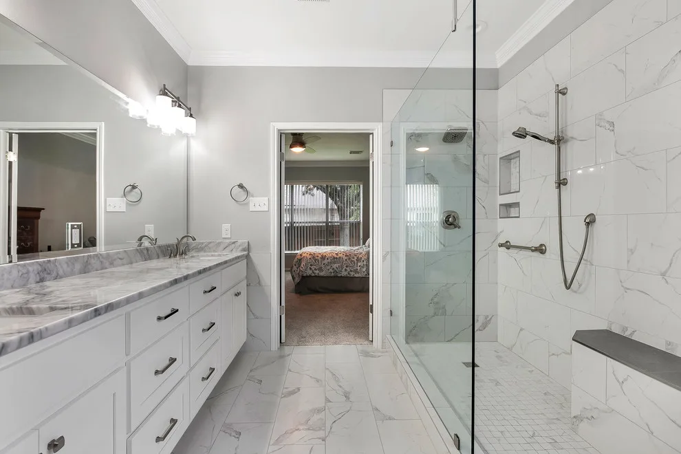 Round Rock Transitional Master Bathroom Renovation by Round Rock Restoration - Photo 5