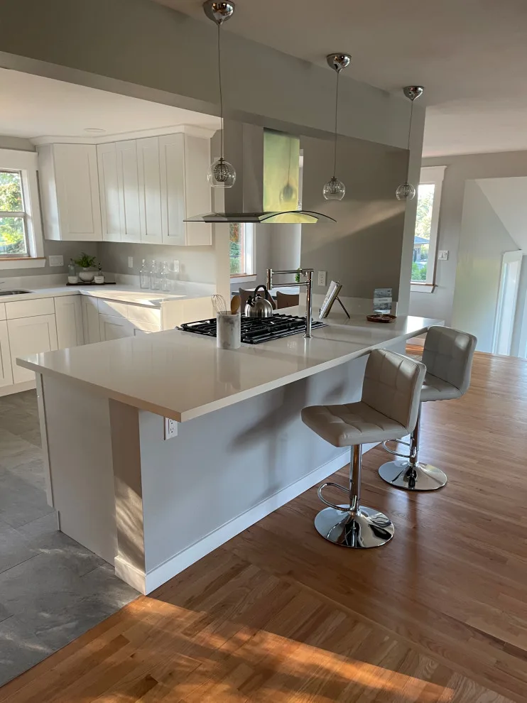Contemporary Transitional Kitchen and Interior Renovation in Seattle by Emerald City Custom Cabinets - Photo 3