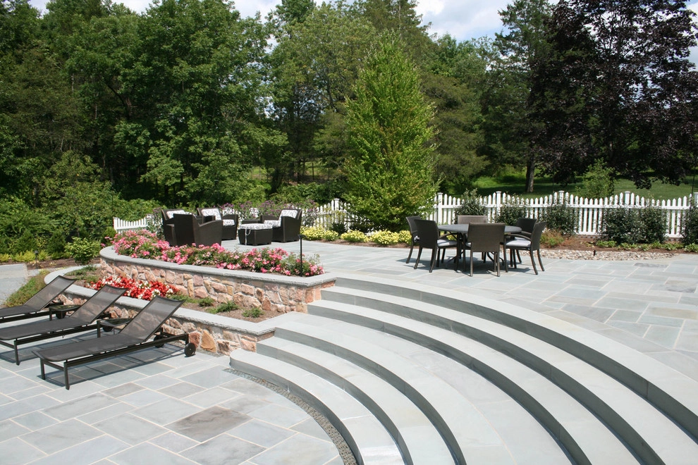 Far Hills Pool-Patio-Pool House Renovation by Bosenberg And Company Landscape Architects - Photo 2