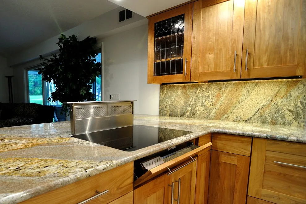 Transitional Kitchen with Shelburne Red Birch by Dovetail Designs By Jenny Volk - Photo 7