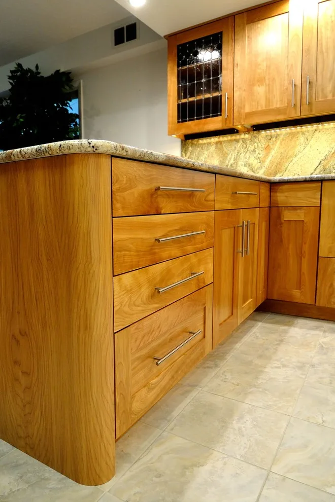 Transitional Kitchen with Shelburne Red Birch by Dovetail Designs By Jenny Volk - Photo 4