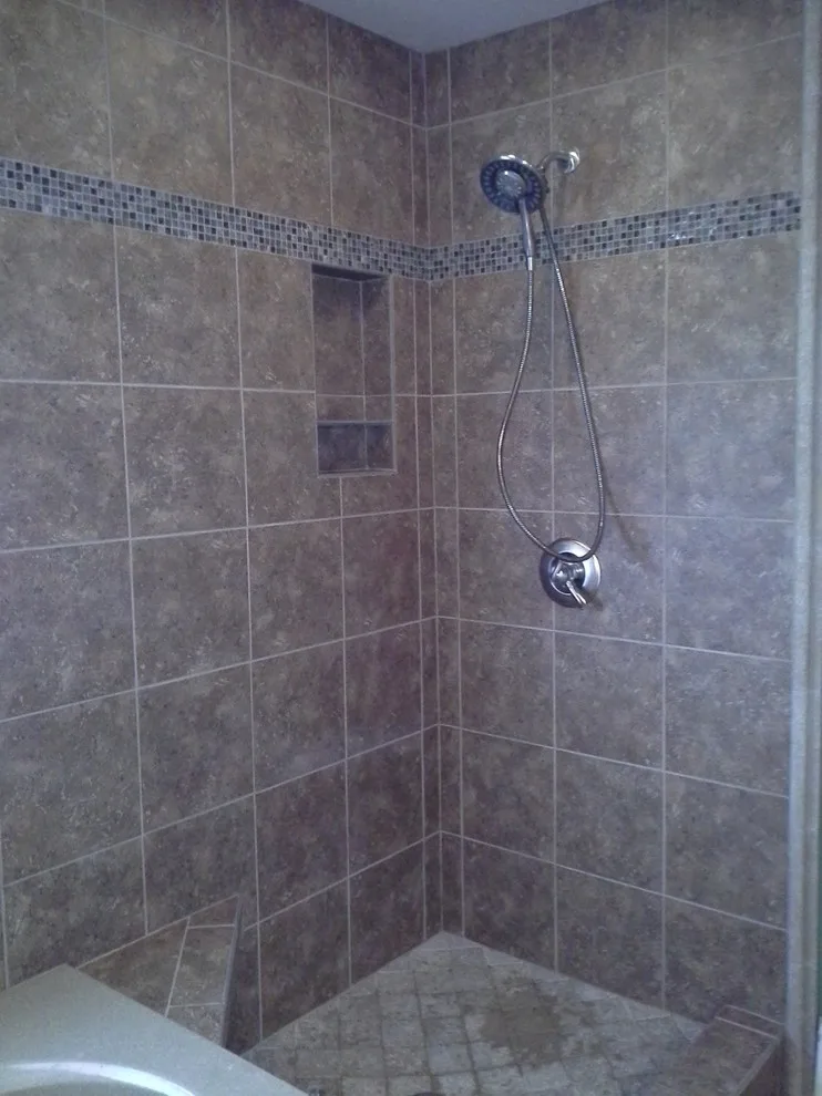 Modern Restrooms by Tile By Tony - Photo 12